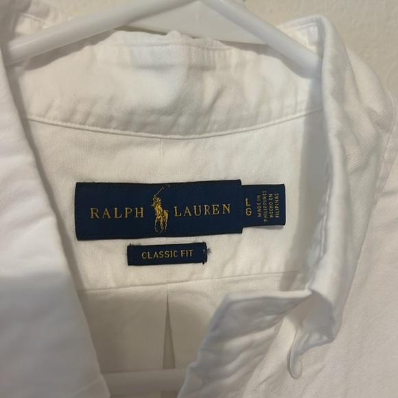 Mens Polo by Ralph Lauren White Casual Button Down Shirt - Picture 3 of 8